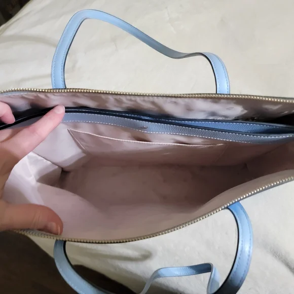 Kate Spade Light Blue Tote. NWOT - Picture 9 of 10